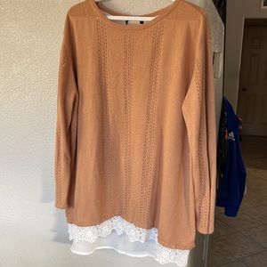 Caramel Cream color lace, over size very soft